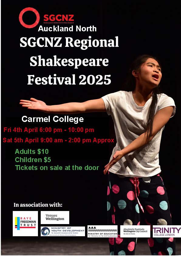 Read more about the article Carmel Hosts the 34th SGCNZ Shakespeare Festival